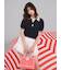 【LILY BROWN×MARY QUANT】シアーポロニットトップス