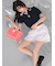 【LILY BROWN×MARY QUANT】シアーポロニットトップス