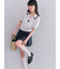 【LILY BROWN×MARY QUANT】シアーポロニットトップス
