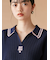【LILY BROWN×MARY QUANT】シアーポロニットトップス