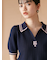 【LILY BROWN×MARY QUANT】シアーポロニットトップス