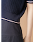 【LILY BROWN×MARY QUANT】シアーポロニットトップス