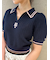 【LILY BROWN×MARY QUANT】シアーポロニットトップス