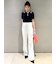 【LILY BROWN×MARY QUANT】シアーポロニットトップス