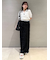 【LILY BROWN×MARY QUANT】シアーポロニットトップス