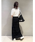 【LILY BROWN×MARY QUANT】シアーポロニットトップス