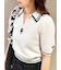 【LILY BROWN×MARY QUANT】シアーポロニットトップス
