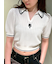 【LILY BROWN×MARY QUANT】シアーポロニットトップス