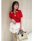 【LILY BROWN×MARY QUANT】シアーポロニットトップス