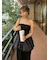 【WEB限定00サイズ】バルーンペプラムボンディングセットアップ