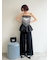 【WEB限定00サイズ】バルーンペプラムボンディングセットアップ