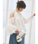 【WEB限定カラー】ドレープボウタイシフォンブラウス