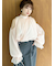 【WEB限定カラー】ドレープボウタイシフォンブラウス