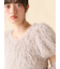 【WEB限定カラー】アームウォーマー付きフェザーヤーンコンパクトトップス