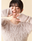 【WEB限定カラー】アームウォーマー付きフェザーヤーンコンパクトトップス