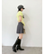 【WEB限定カラー】アームウォーマー付きフェザーヤーンコンパクトトップス