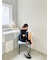【WEB限定カラー】アームウォーマー付きフェザーヤーンコンパクトトップス