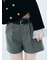 ベルト付きハイウエストショートパンツ