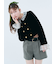 ベルト付きハイウエストショートパンツ