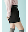 ベルト付きハイウエストショートパンツ