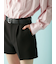 ベルト付きハイウエストショートパンツ