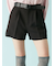 ベルト付きハイウエストショートパンツ