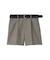 ベルト付きハイウエストショートパンツ