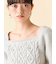 【WEB限定カラー】[L.B CANDY STOCK]シフォンリボンビジューニットトップス