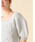 【WEB限定カラー】[L.B CANDY STOCK]シフォンリボンビジューニットトップス