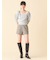 【WEB限定カラー】[L.B CANDY STOCK]シフォンリボンビジューニットトップス