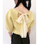 【WEB限定カラー】[L.B CANDY STOCK]シフォンリボンビジューニットトップス