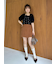 【WEB限定カラー】[L.B CANDY STOCK]シフォンリボンビジューニットトップス