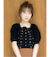 【WEB限定カラー】[L.B CANDY STOCK]シフォンリボンビジューニットトップス
