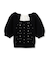 【WEB限定カラー】[L.B CANDY STOCK]シフォンリボンビジューニットトップス