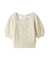【WEB限定カラー】[L.B CANDY STOCK]シフォンリボンビジューニットトップス