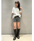 ツイードニットショートパンツ