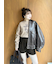 ヴィンテージフェイクレザーブルゾン