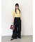 アシメデザインワイドパンツ