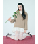 リボンスリングバックパンプス