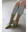 リボンスリングバックパンプス