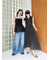 リボンスリングバックパンプス