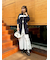 【WEB限定00サイズ】イレヘムティアードスカート