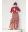 【WEB限定00サイズ】イレヘムティアードスカート