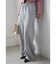 【WEB限定00サイズ】ビジューワイドスウェットパンツ