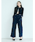 【WEB限定00サイズ】ビジューワイドスウェットパンツ