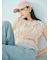 【WEB限定00サイズ】ビジューワイドスウェットパンツ