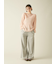 【WEB限定00サイズ】ビジューワイドスウェットパンツ