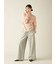 【WEB限定00サイズ】ビジューワイドスウェットパンツ