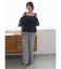 【WEB限定00サイズ】ビジューワイドスウェットパンツ