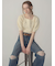 【WEB限定00サイズ】ステップウエストワイドデニムパンツ